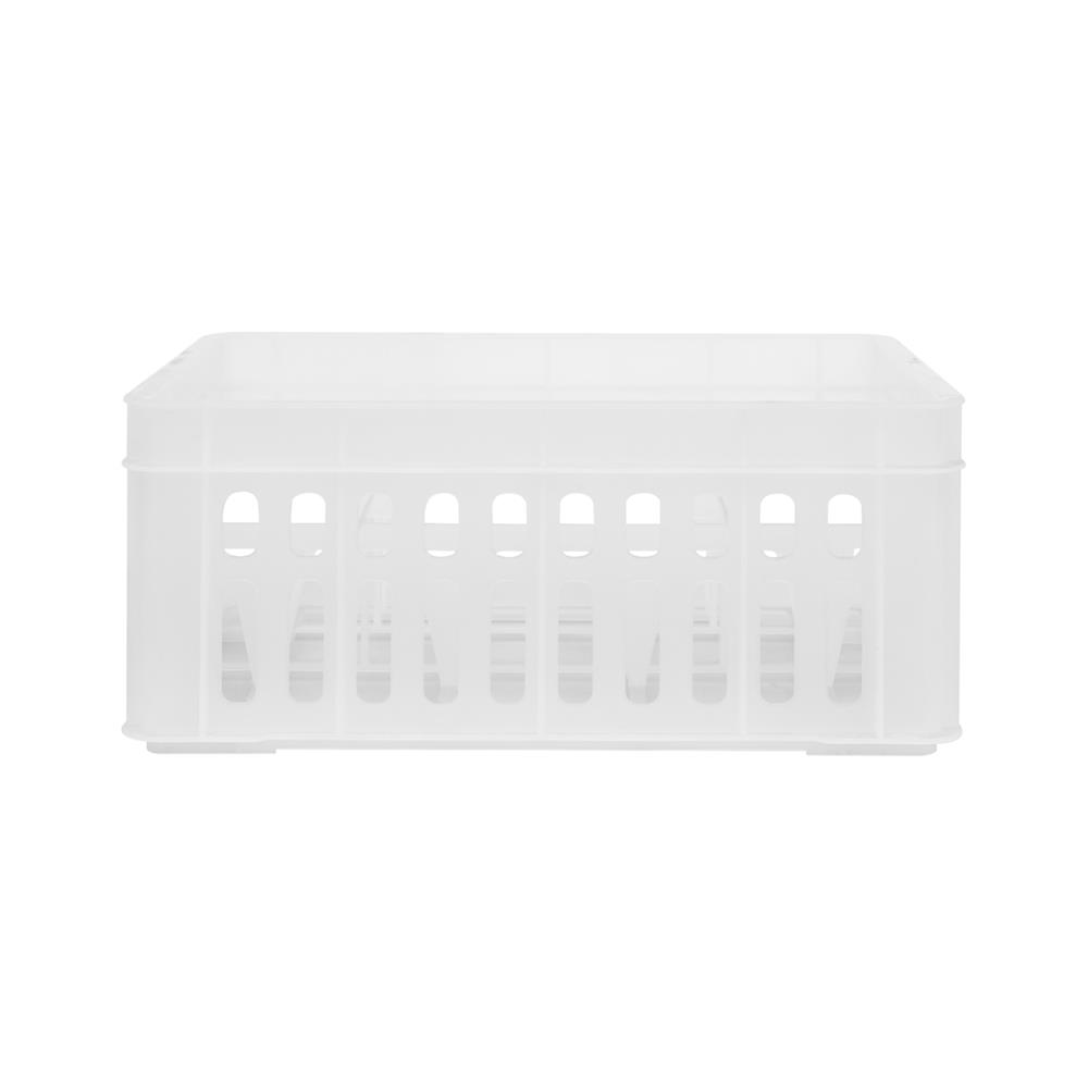 ลังแก้ว BASKET NNH 121 23.3x31x13.5 ซม. สีขาว