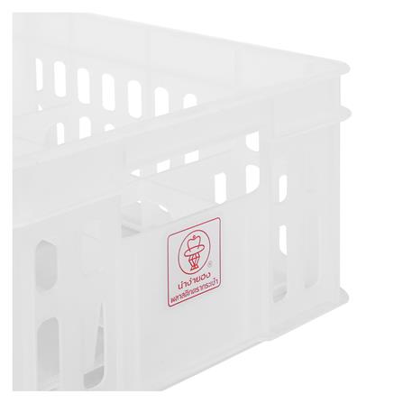 ลังแก้ว BASKET NNH 121 23.3x31x13.5 ซม. สีขาว_2