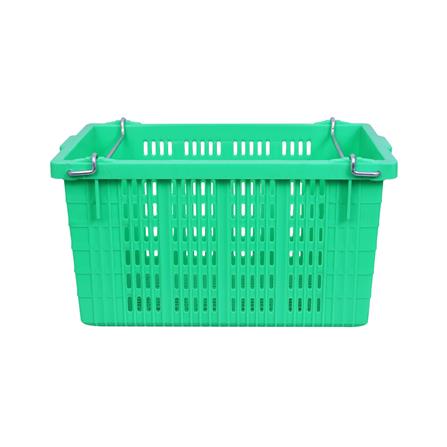 ลังผลไม้โปร่ง BASKET 33x53.5x31.5 ซม. สีเขียว_1