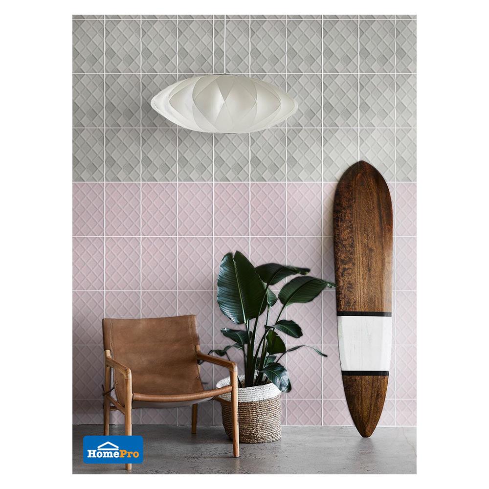 กระเบื้องผนัง 8x12 นิ้ว SOSUCO เอลลิส เทา PM 1M2