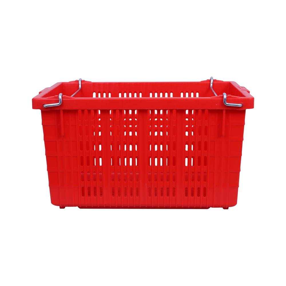 ลังผลไม้โปร่ง BASKET 33x53.5x31.5 ซม. สีแดง