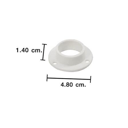 ตัวรับท่อพลาสติก รูปวงกลมมีขอบ PANSIAM PHP-10 1 นิ้ว แพ็ก 2 ชิ้น_1