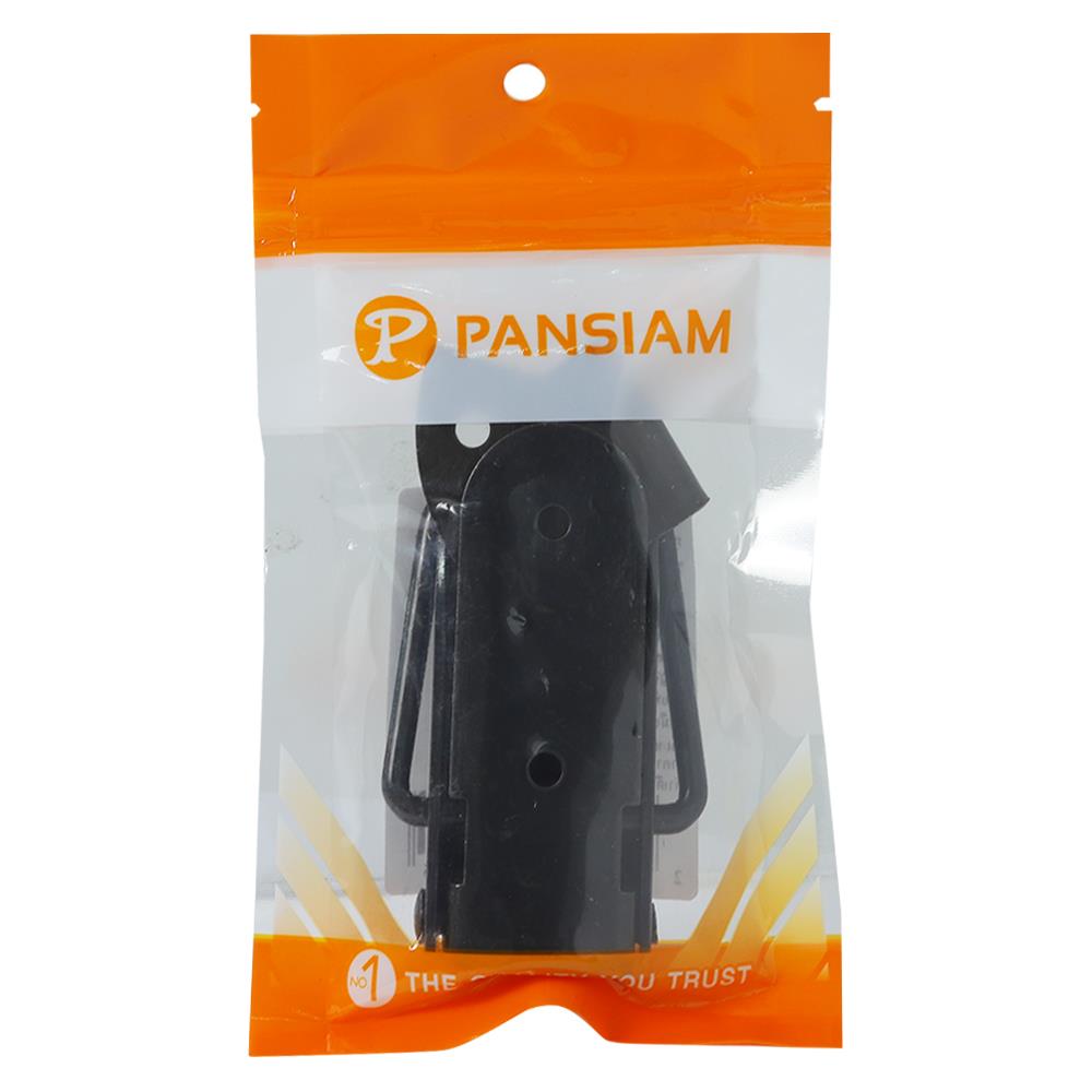 ห่วงล็อก (ใหญ่) ระบบสปริง PANSIAM L005 สีดำ แพ็ก 2 ชิ้น