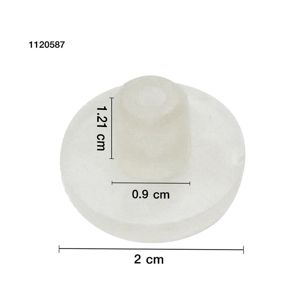 ปุ่ม PVC แบบเดือย PANSIAM PVC-20 20 มม. แพ็ก 10 ชิ้น