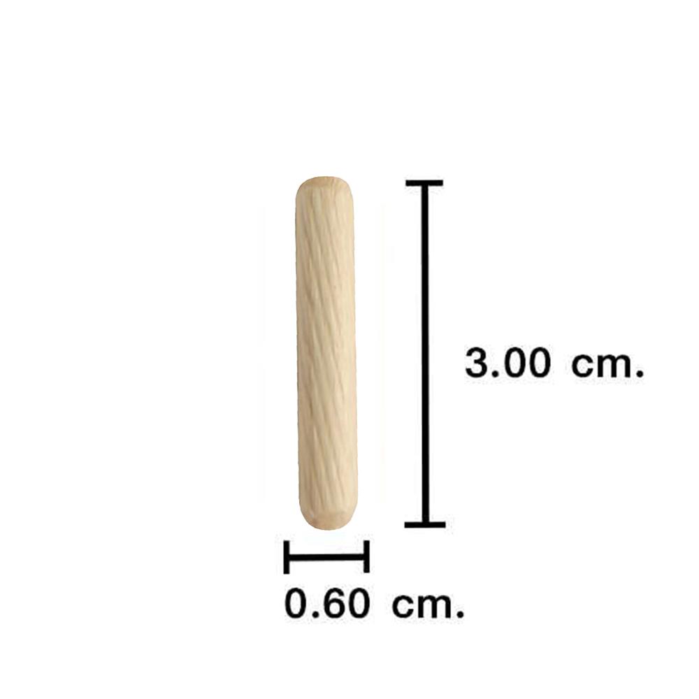 เดือยไม้ PANSIAM W-630 6x30 มม. แพ็ก 30 ชิ้น