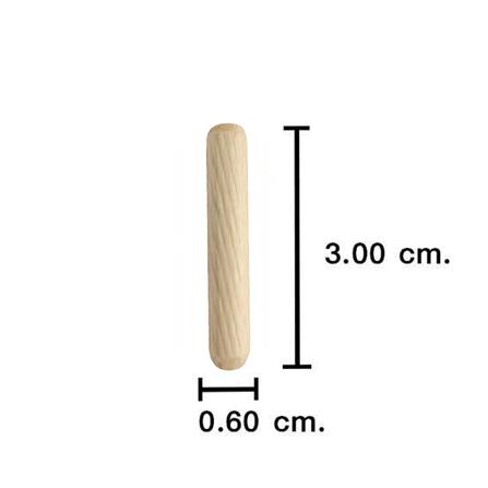 เดือยไม้ PANSIAM W-630 6x30 มม. แพ็ก 30 ชิ้น_1