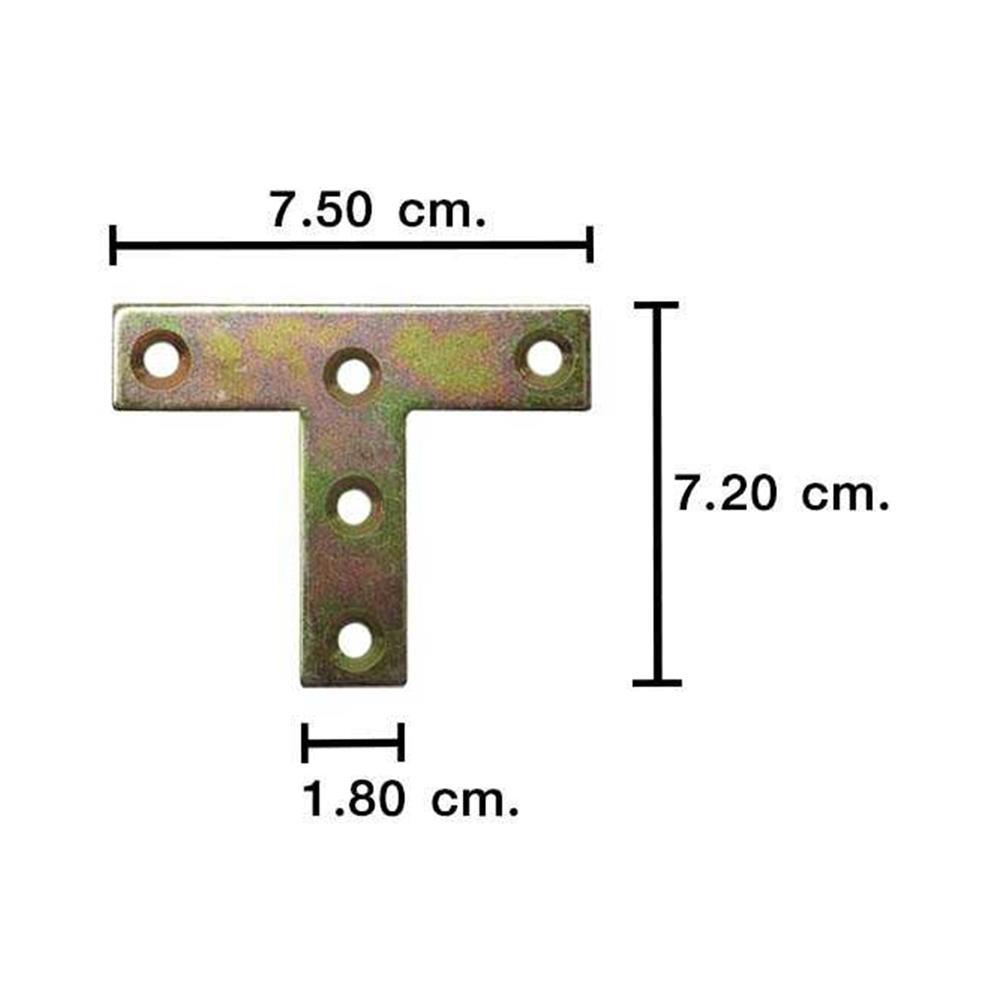 เหล็กฉากตัวที PANSIAM TS-75Y 75X72X18X2 มม. แพ็ก 4 ชิ้น