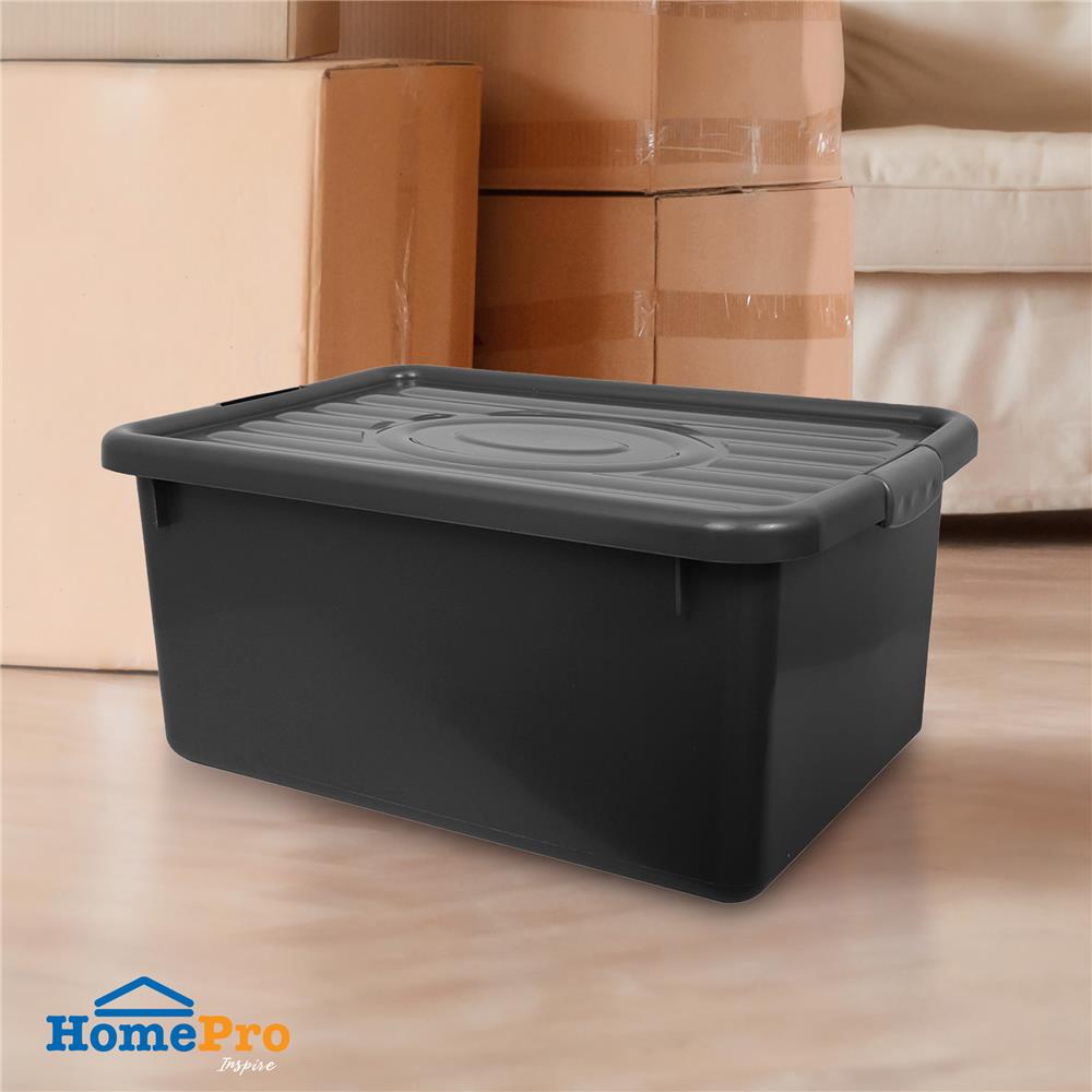 กล่องเก็บของ STACKO 2003 43X63X28 ซม. สีเทา