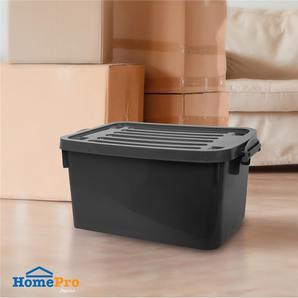 กล่องเก็บของ STACKO 2006 39X55X28 ซม. สีเทา