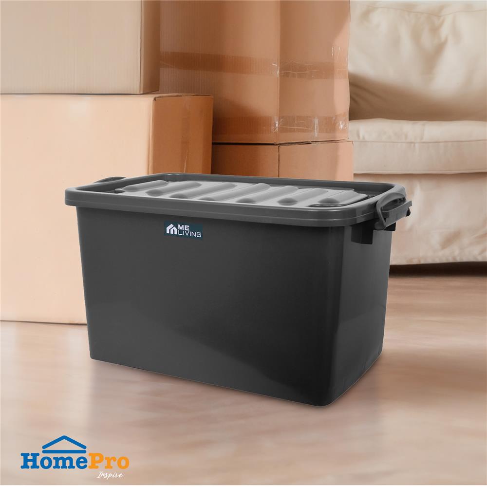 กล่องเก็บของ ME LIVING 3000 43X63X36 ซม. สีเทา