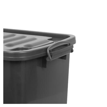 กล่องเก็บของ ME LIVING 3000 43X63X36 ซม. สีเทา_2