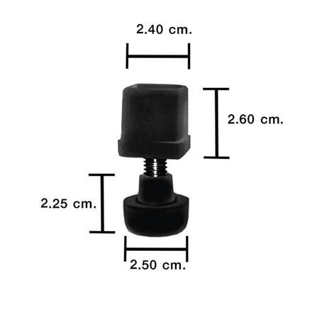 ฝาปิดท่อสี่เหลี่ยมพร้อมสกรูปรับ PANSIAM ISNA-100B 1 นิ้ว_1
