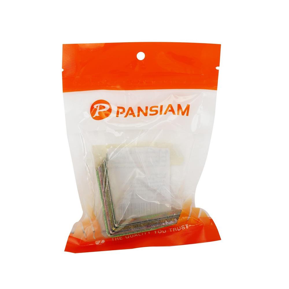 เหล็กฉาก PANSIAM SA-2050Y 20X50X2 มม. สีรุ้ง แพ็ก 4 ชิ้น