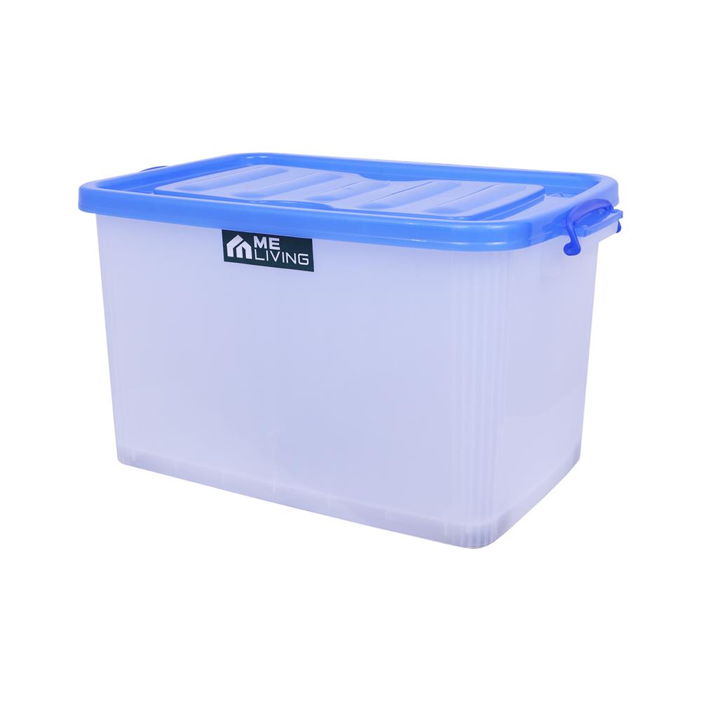 กล่องเก็บของ ME LIVING API2007 48x70x41 ซม. สีขาว/ฝาน้ำเงิน