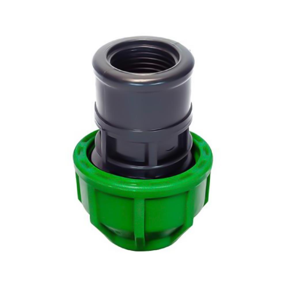 ข้อต่อตรงสวมล็อก PE เกลียวใน KANYA 32 มม. x 1 นิ้ว