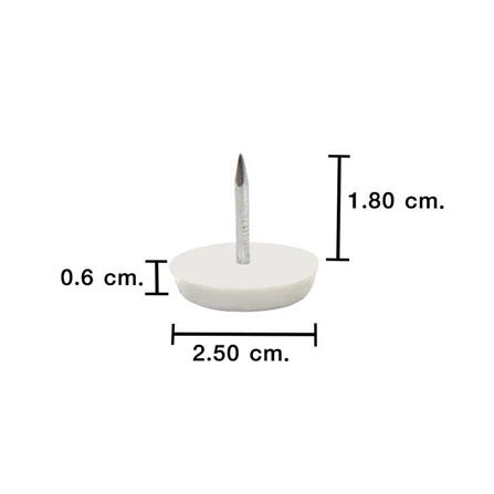 พลาสติก+ตะปูตอกขาโต๊ะ PANSIAM PG-11 WH_1