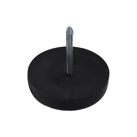 พลาสติกพร้อมตะปูตอกขาโต๊ะ PANSIAM PG-11B 25x6 มม. สีดำ แพ็ก 10 ชิ้น