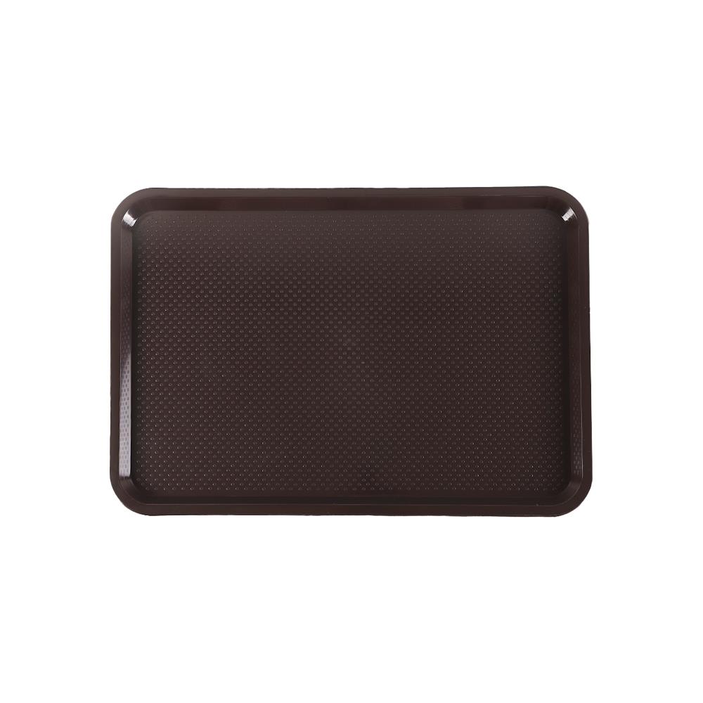 ถาดพลาสติกเหลี่ยม NAM NGAI HONG 486 33.7x48.3x2 ซม. สีน้ำตาล