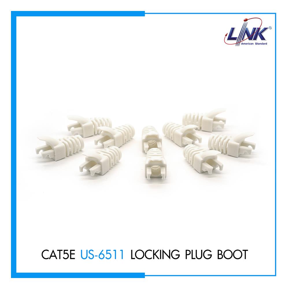 ปลอกหุ้มหัว LAN LINK CAT5E สีขาว