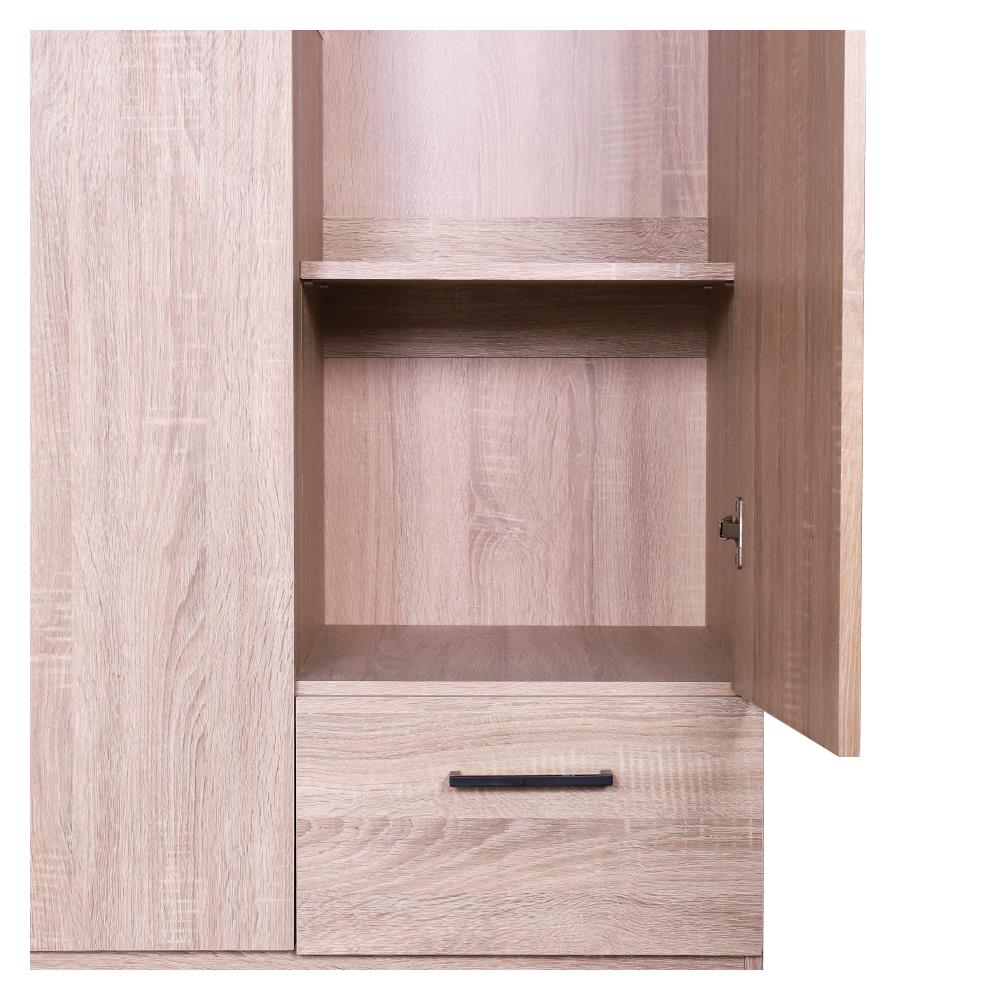 ตู้เสื้อผ้า 3 บานเปิด ME LIVING SUPRA สี SOLID OAK