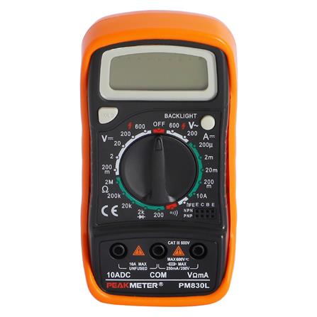 ดิจิทัลมัลติมิเตอร์ PEAKMETER PM830L 10A_0