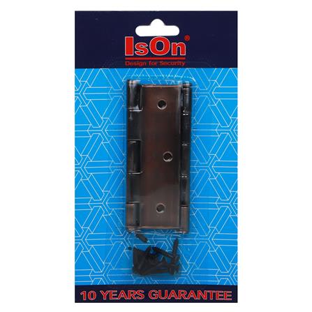 บานพับ 3.5X3 นิ้ว X1.5 มม. ISON 999035 สีทองแดงรมดำ (แพ็ก 2 ชิ้น)_2