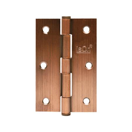 บานพับ 3x3 นิ้ว x 1.4 มม. ISON 999030 สีทองแดงรมดำ (แพ็ก 2 ชิ้น)