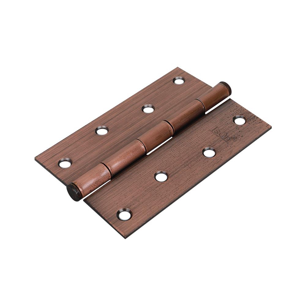 บานพับ 4x3 นิ้ว x 2 มม. ISON 999040 สีทองแดงรมดำ (แพ็ก 2 ชิ้น)