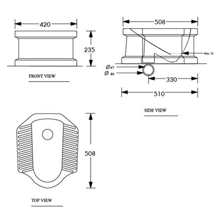 สุขภัณฑ์นั่งยอง มีฐาน NASCO NC-102 สีขาว_2