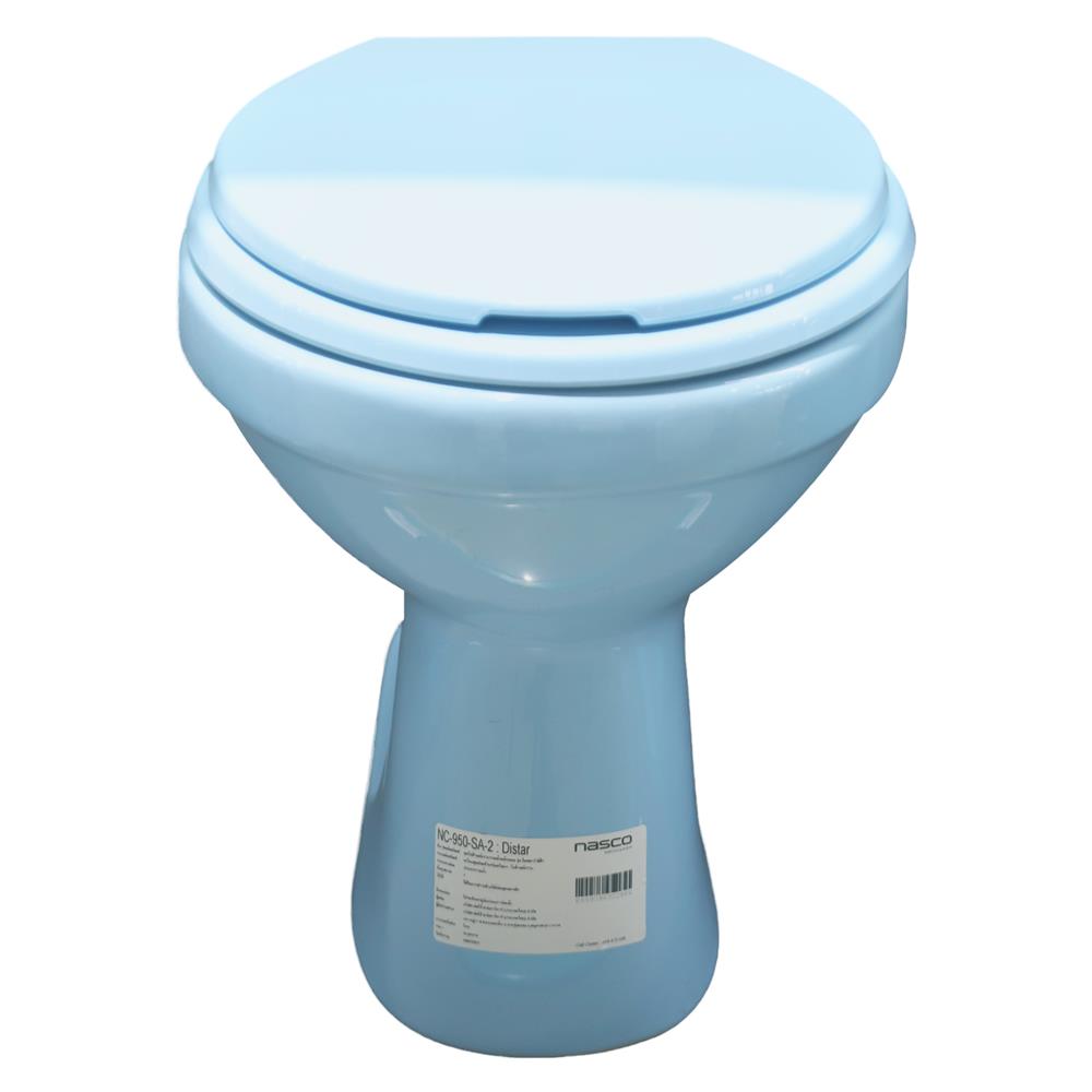 สุขภัณฑ์นั่งราบ NASCO NC-950S สีฟ้า