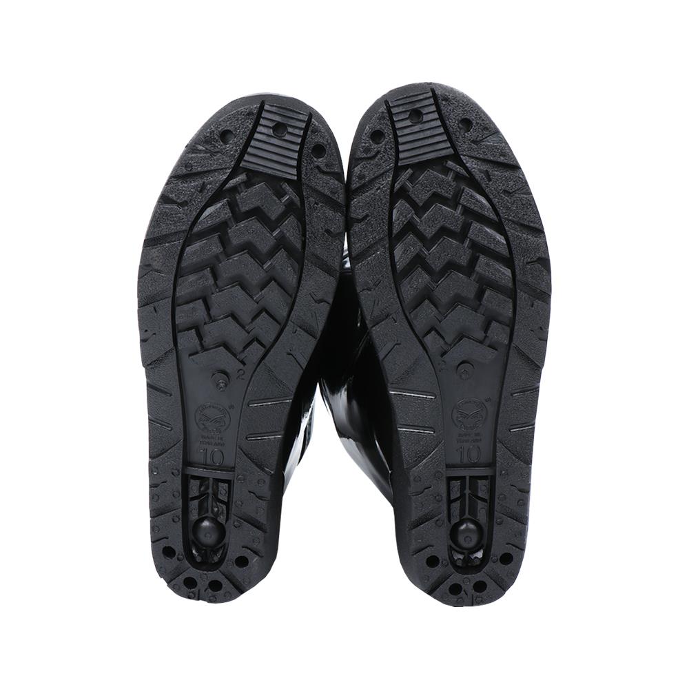 รองเท้าบูท PIPES สูง 10 นิ้ว เบอร์ 10 สีดำ