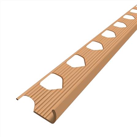 คิ้ว PVC ชวากร KD-00184-32 10 มม. สีน้ำตาลอ่อน 2 ม.