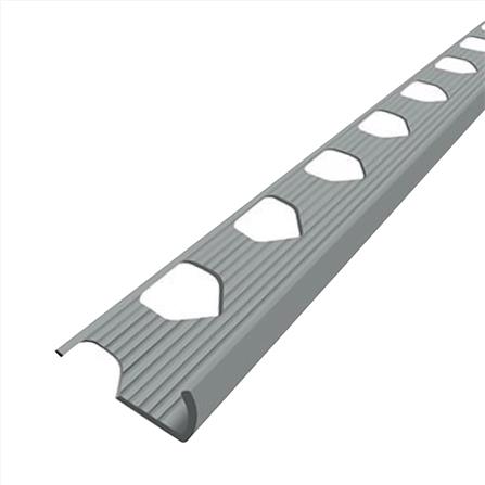 คิ้ว PVC ชวากร KD-00184-02 10 มม. สีเทาเข้ม 2 ม.