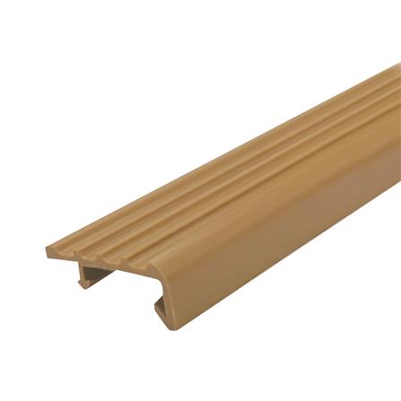 จมูกบันได PVC ชวากร L-45 2 ม. สีน้ำตาลอ่อน_0