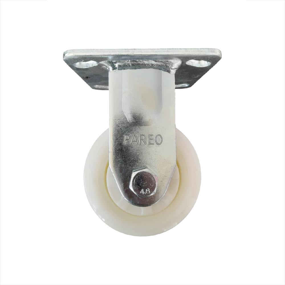 ลูกล้อไนลอน PAREO MAX แป้นตาย ไม่มีเบรก 5 นิ้ว สีดำ