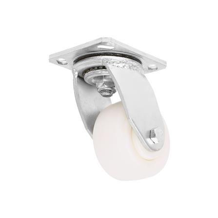 ลูกล้อไนลอน PAREO แป้นหมุน 4 นิ้ว สีขาว_1