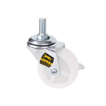 ลูกล้อ PP TIGER สกรูตาย มีเบรค 2.5 นิ้ว