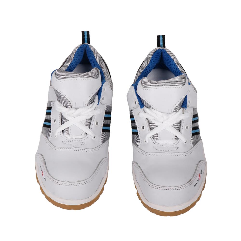 รองเท้านิรภัยหนังหุ้มส้น พื้นยาง PANGOLIN SPORT เบอร์ 7 สีขาว