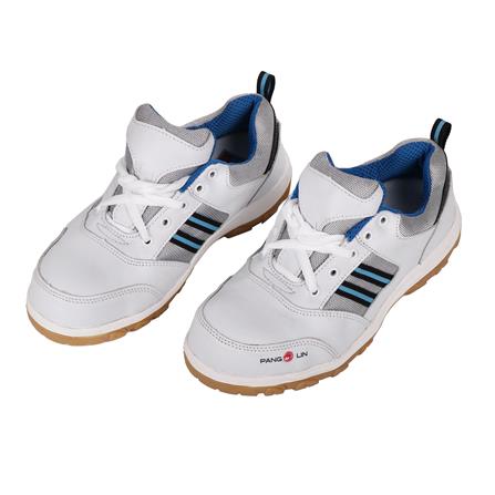 รองเท้านิรภัยหนังหุ้มส้น พื้นยาง PANGOLIN SPORT เบอร์ 7 สีขาว
