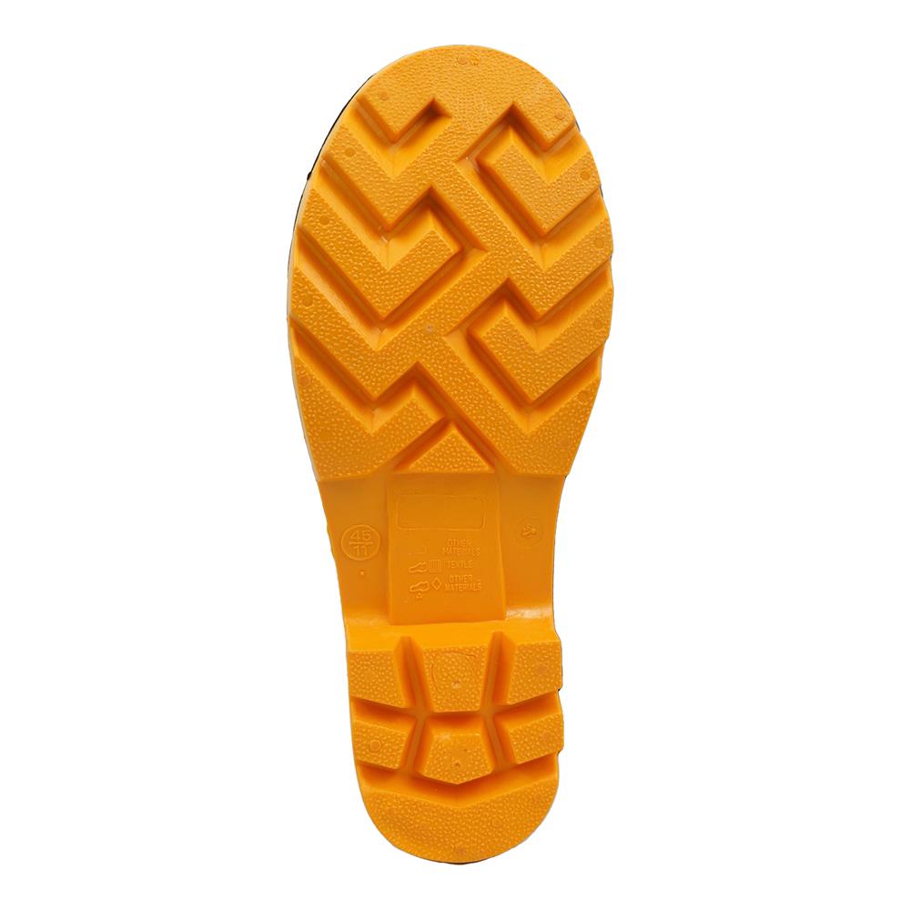 รองเท้าบูท PVC หัวเหล็ก PANGOLIN สูง 14 นิ้ว เบอร์ 11 สีดำ