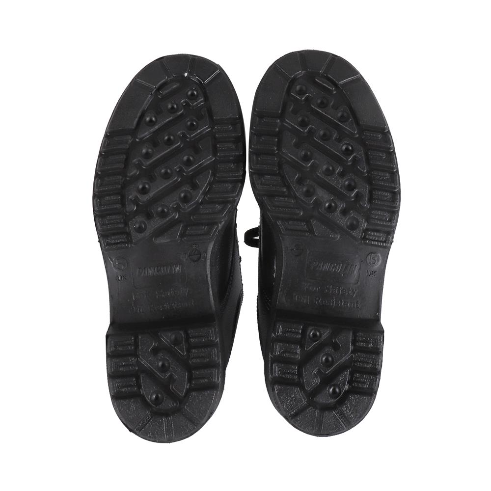 รองเท้านิรภัยหนังหุ้มส้น พื้น PU PANGOLIN ECONOMY เบอร์ 5 สีดำ