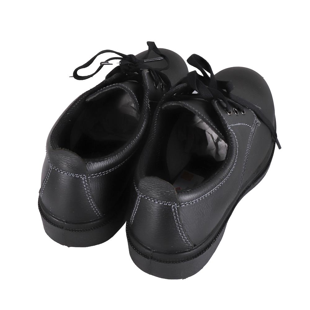 รองเท้านิรภัยหนังหุ้มส้น พื้น PU PANGOLIN ECONOMY เบอร์ 6 สีดำ