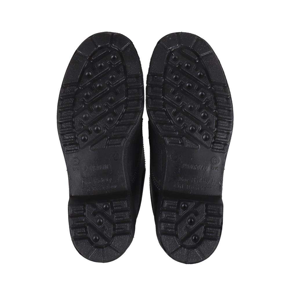 รองเท้านิรภัยหนังหุ้มส้น พื้น PU PANGOLIN ECONOMY เบอร์ 6 สีดำ