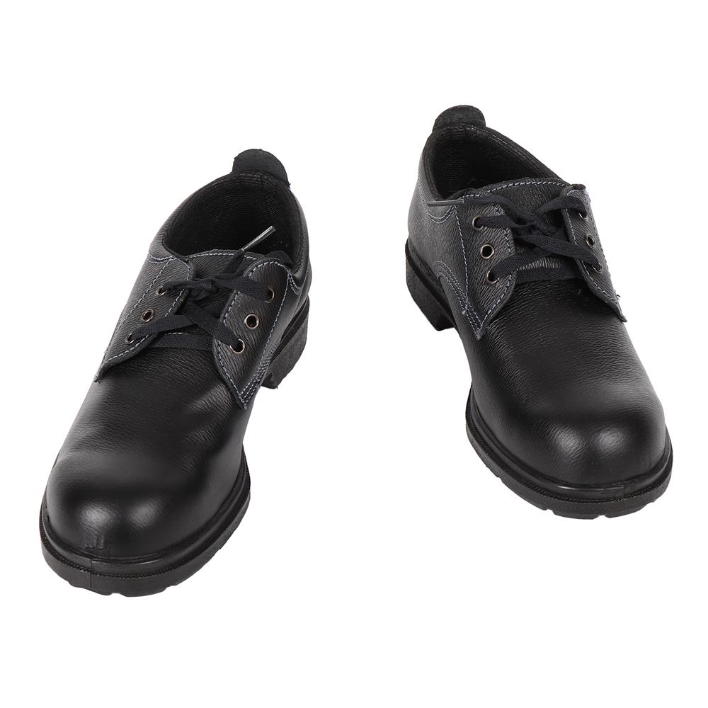 รองเท้านิรภัยหนังหุ้มส้น พื้น PU PANGOLIN ECONOMY เบอร์ 7 สีดำ