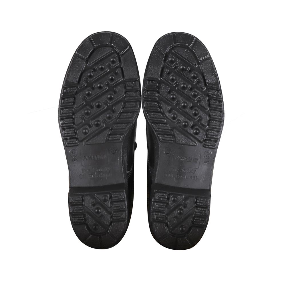 รองเท้านิรภัยหนังหุ้มส้น พื้น PU PANGOLIN ECONOMY เบอร์ 8 สีดำ