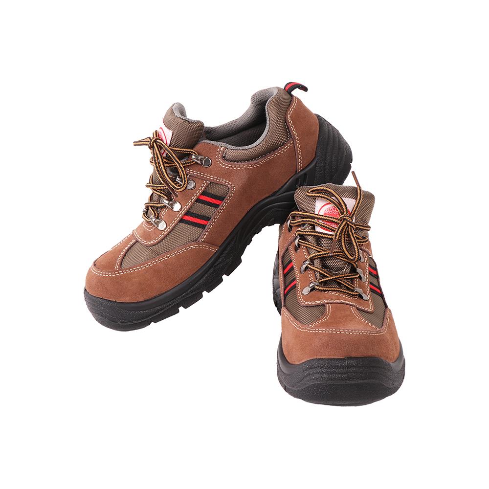 รองเท้านิรภัยเสริมแผ่นโลหะ PANGOLIN PG1080 เบอร์ 8 สีน้ำตาล