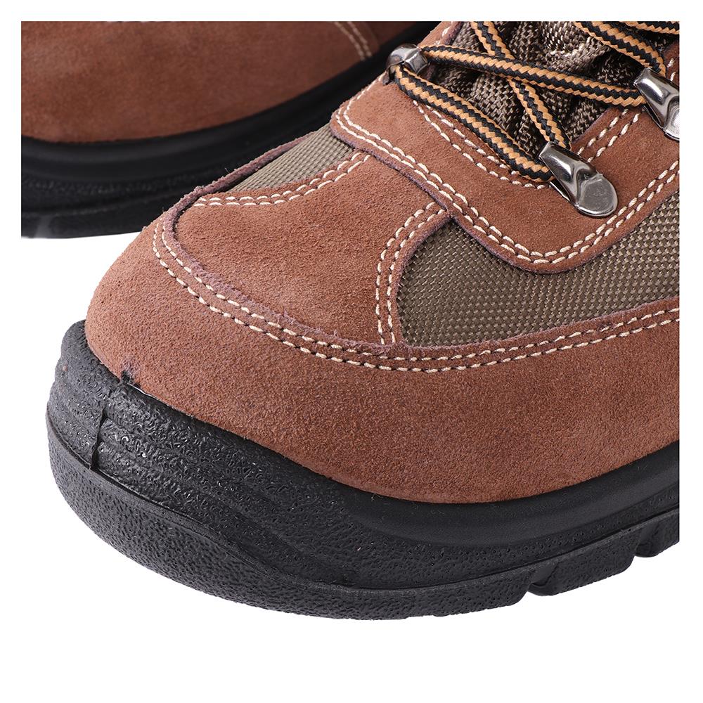 รองเท้านิรภัยเสริมแผ่นโลหะ PANGOLIN PG1080 เบอร์ 8 สีน้ำตาล