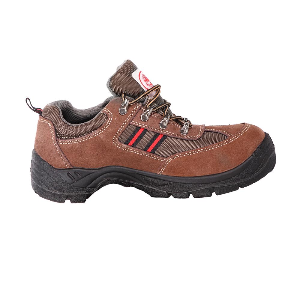 รองเท้านิรภัยเสริมแผ่นโลหะ PANGOLIN PG1080 เบอร์ 9 สีน้ำตาล