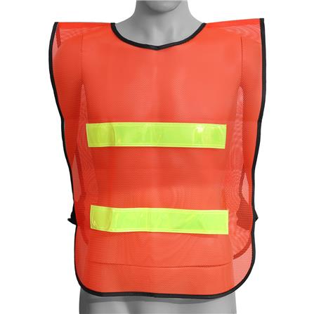 เสื้อสะท้อนแสง 2 แถบ PANGOLIN สีส้ม