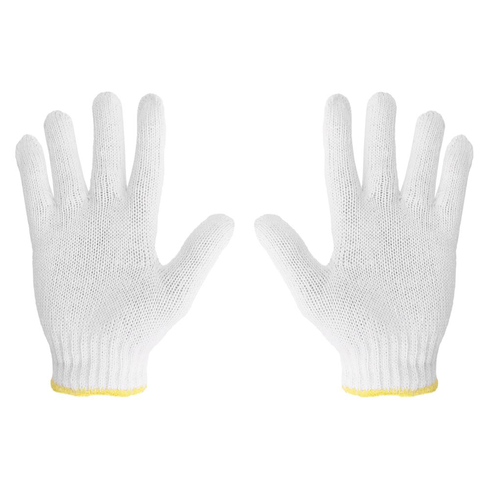 ถุงมือทอ 5 ขีด DYE 10 โหล สีขาว